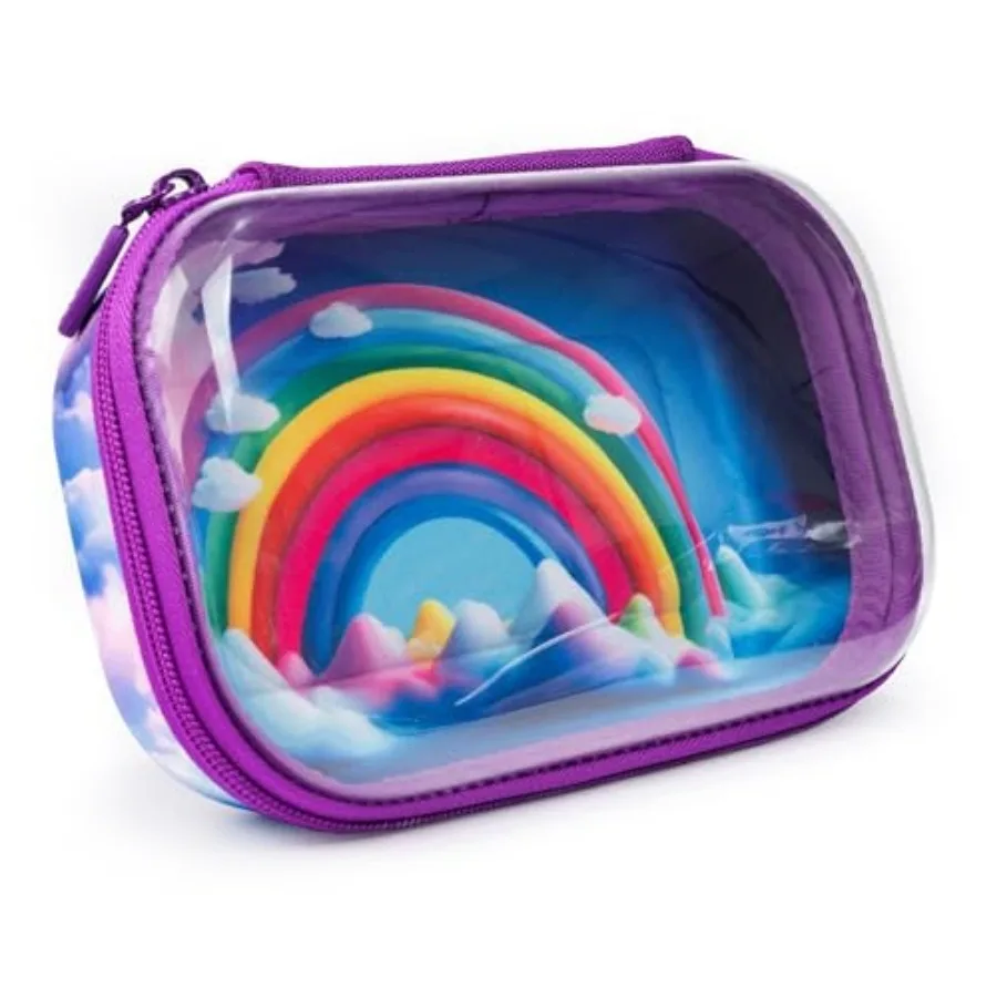 

Clear Top Pencil Case for Durable Pencil Box for School Large Capacity Stationery Organizer Box