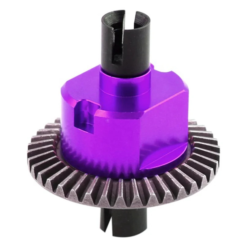 Todo diferencial de metal 02024 para HSP 94106 94107 94108 94111 94122 94123 94166 94177 94188 1/10 RC peças de carro, roxo