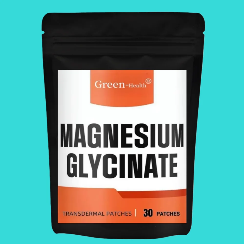 

30 пластырей, магниевый глицинат, трансмимические пластыри для здоровья мозга, здоровья костей, энергии