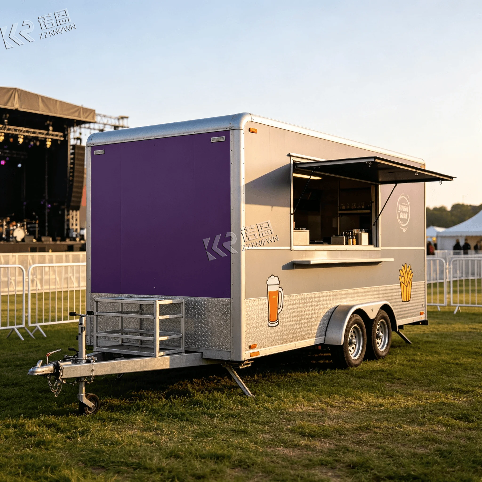 Hot Sale Food Trailer Custom Mobile Food Truck for Bubble Tea, Dessert, Fair & Street Vending Business