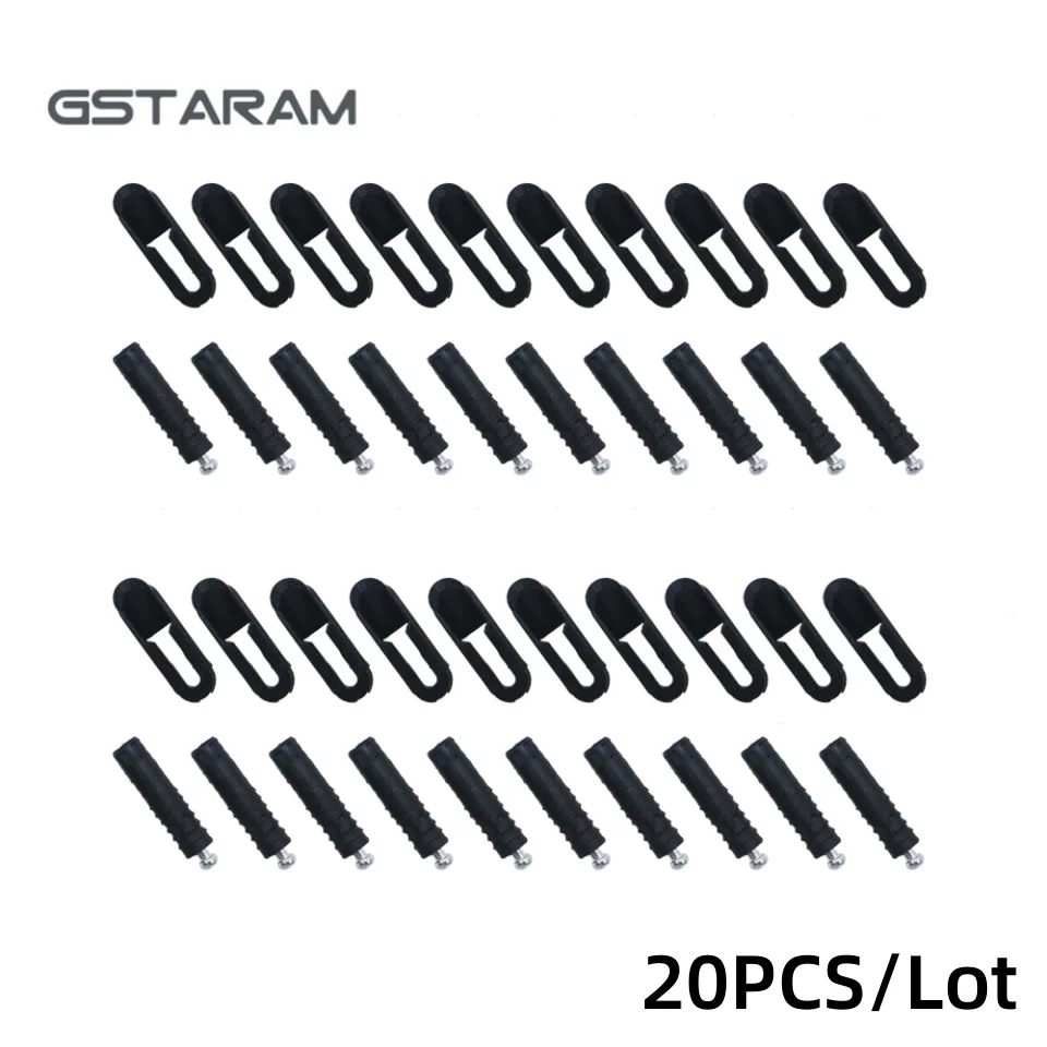 Hebilla deslizante no porosa de 20 piezas, conector elástico Invisible, instalación oculta, placa de capa, accesorios de Hardware para muebles