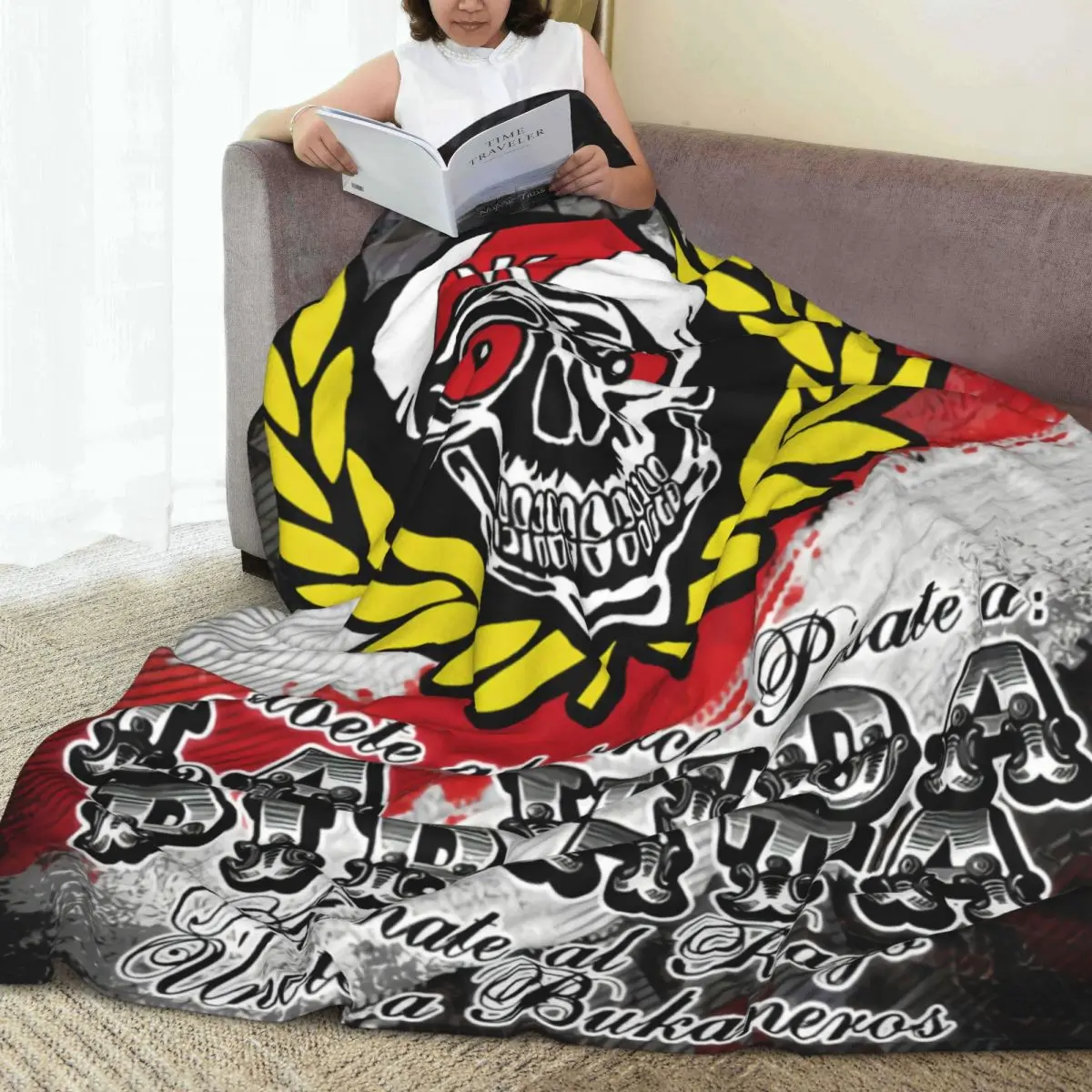 Throw Blanket Rayo Vallecano Micro Fleece Blanket Four Sizes Retro Portable For Bedroom Nice Gift