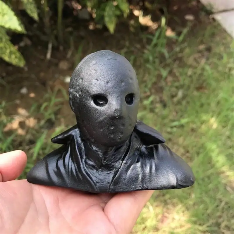 

Natural Black Obsidian Cartoon Carving Hand Crystals Stones Healing Fengshui Stone Carving Room Decor 1PCS