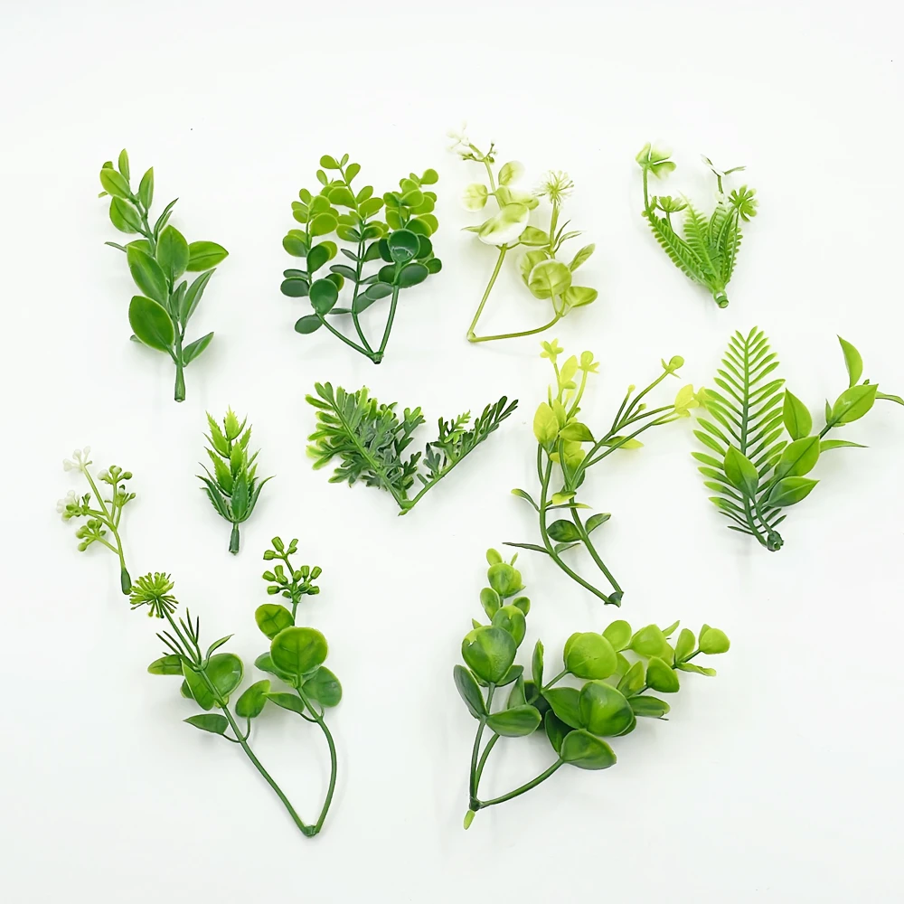 10 Teile/los Kunststoff Wasser Gras Künstliche Blumen Für Wohnkultur Wand Hängen Tisch DIY Kranz Geschenk Scrapbooking Gefälschte Pflanzen – Detail 14