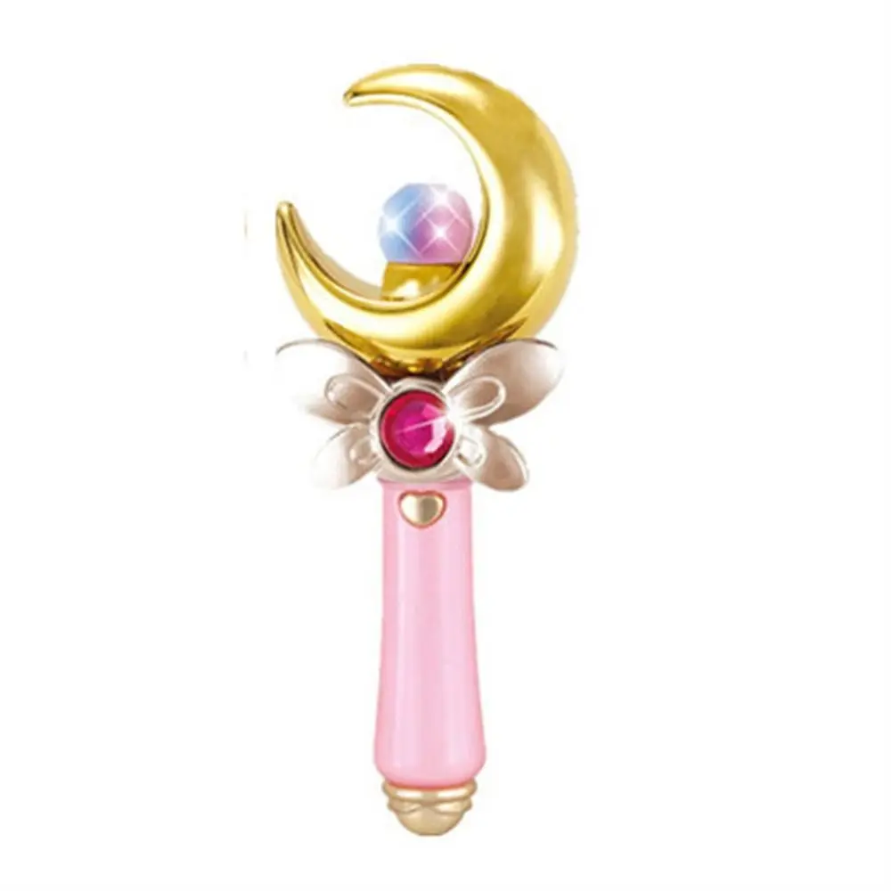 

Светодиодная волшебная палочка для девочек с звуковыми эффектами, палочка принцессы, палочка феи Луны, светящаяся палочка с музыкой, светящийся реквизит для костюмов