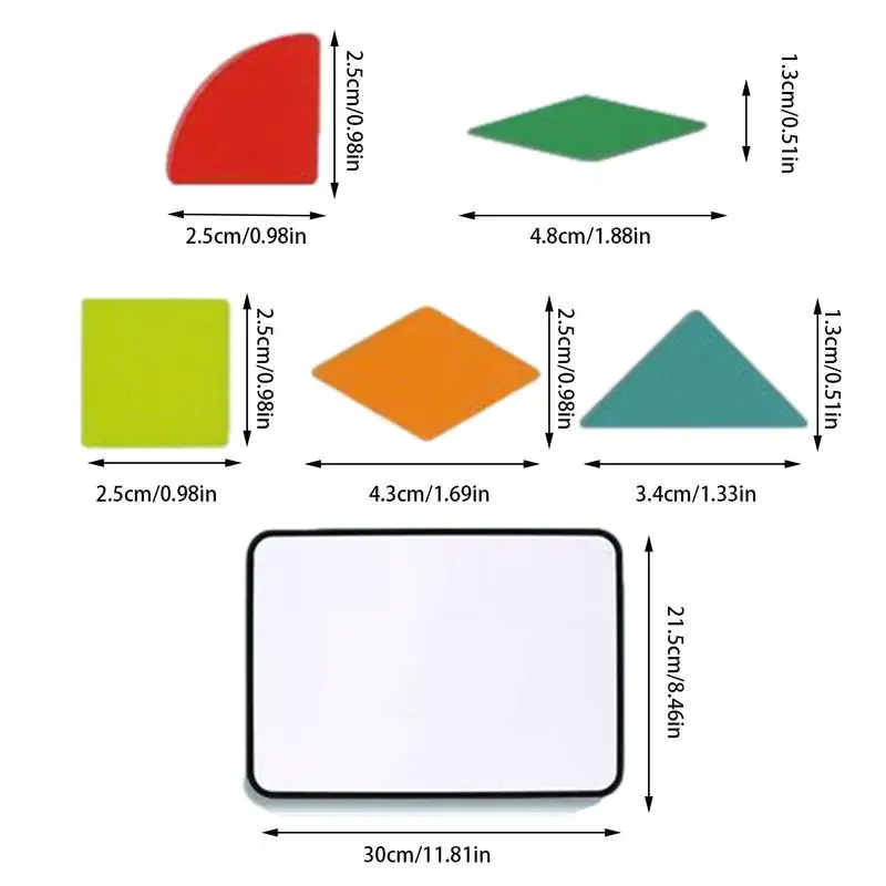 Houten Patroonblok Montessori Stam Educatief Speelgoed Grappig Creatief Kleurrijk Duurzaam Dik Houten Reis Tangram Puzzel