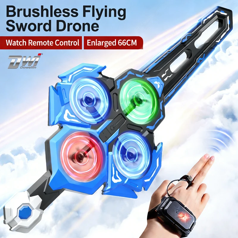 New DWi M17 Remote Control Flying Sword Quadcopter Children's Gift Foam Watch Included Kids Aircraft Model Toy for Entertainment