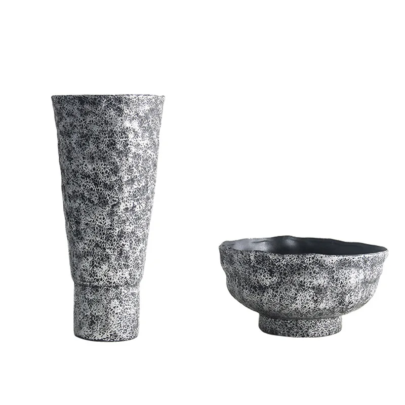 

Modern Black Grey Ceramic Vase Home