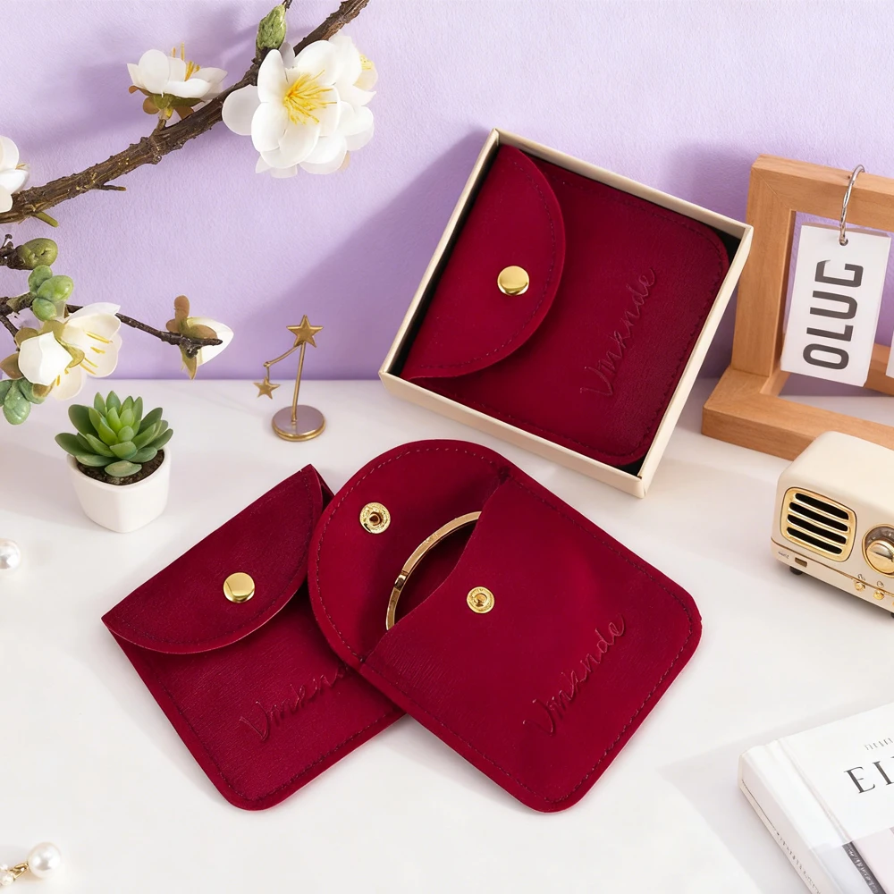 

Бархатный дисплей для ювелирных изделий с логотипом на заказ, роскошный чехол 8x8 см, ожерелье, серьги, браслет, мешочки для ювелирных изделий, свадебный подарок, сумки для конфет