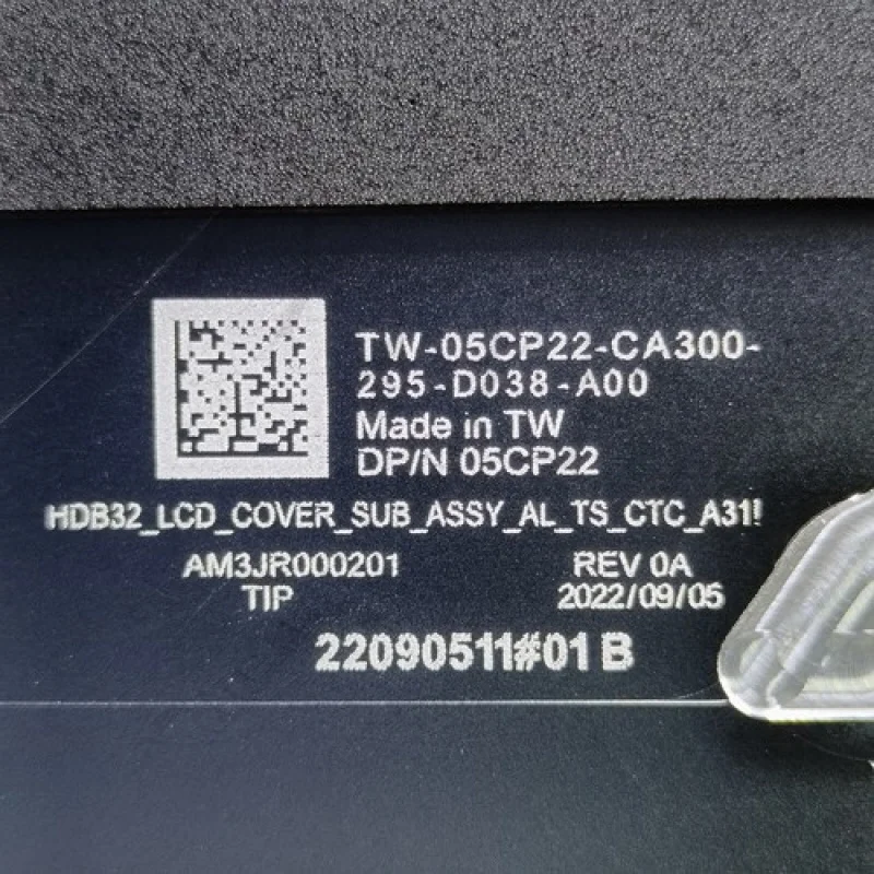 Y Y Y 05CP22 จอแอลซีดีฝาครอบด้านหลังสำหรับเดลล์ ละติจูด 9330 2-อิน-1 E9330 AM3JR000201