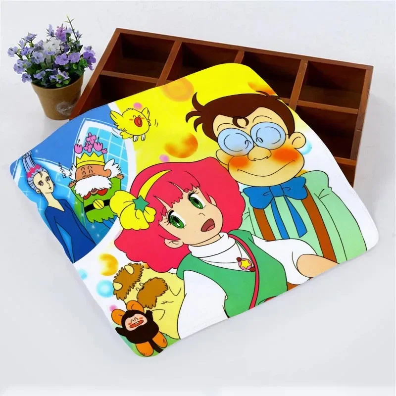 Custom Minky Momo Anime Girl Face Towel Small Hand Towels Kitchen Towel Hotel Restaurant Cleaning Towel Microfiber Fabric