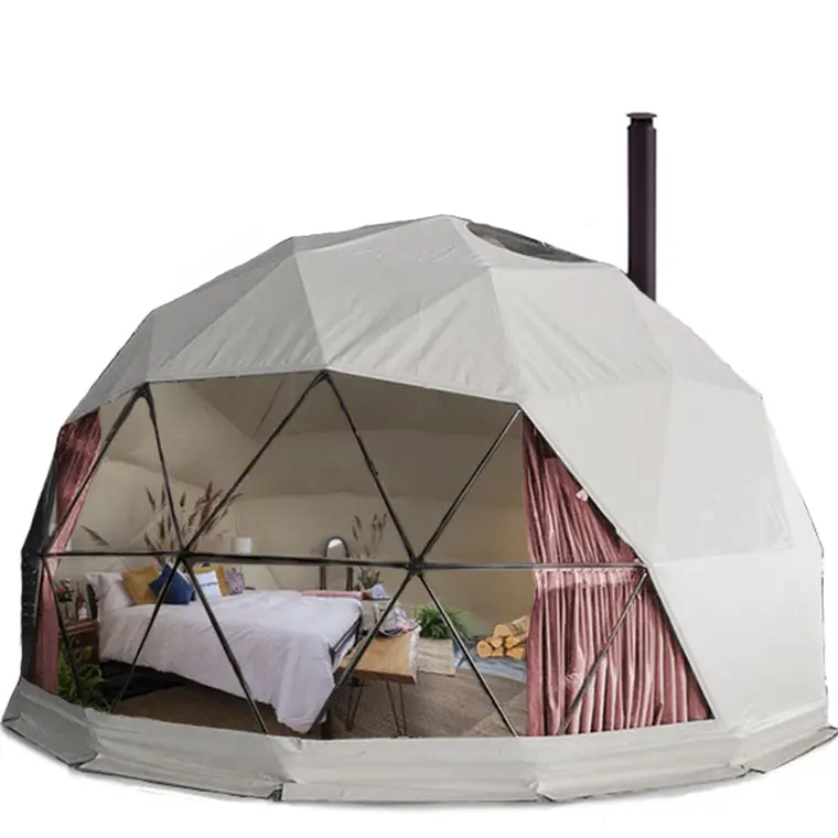 outdoor waterproof pvc steel dome tent round dome tent outdoor