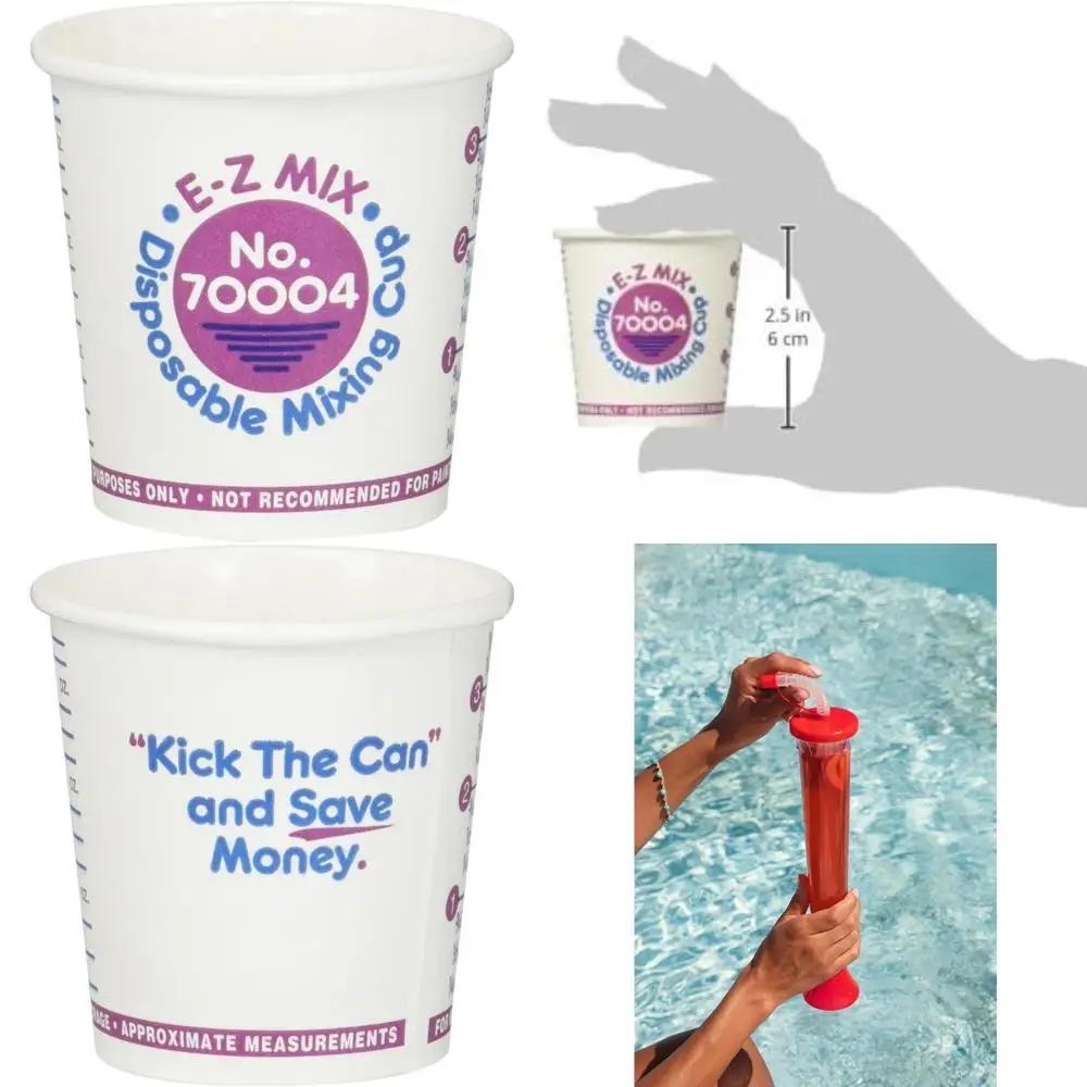 

Disposable 1/4 Pint Paper Mixing Cups, White, 400 Count - Disposable Mixing Cups for Professional Use