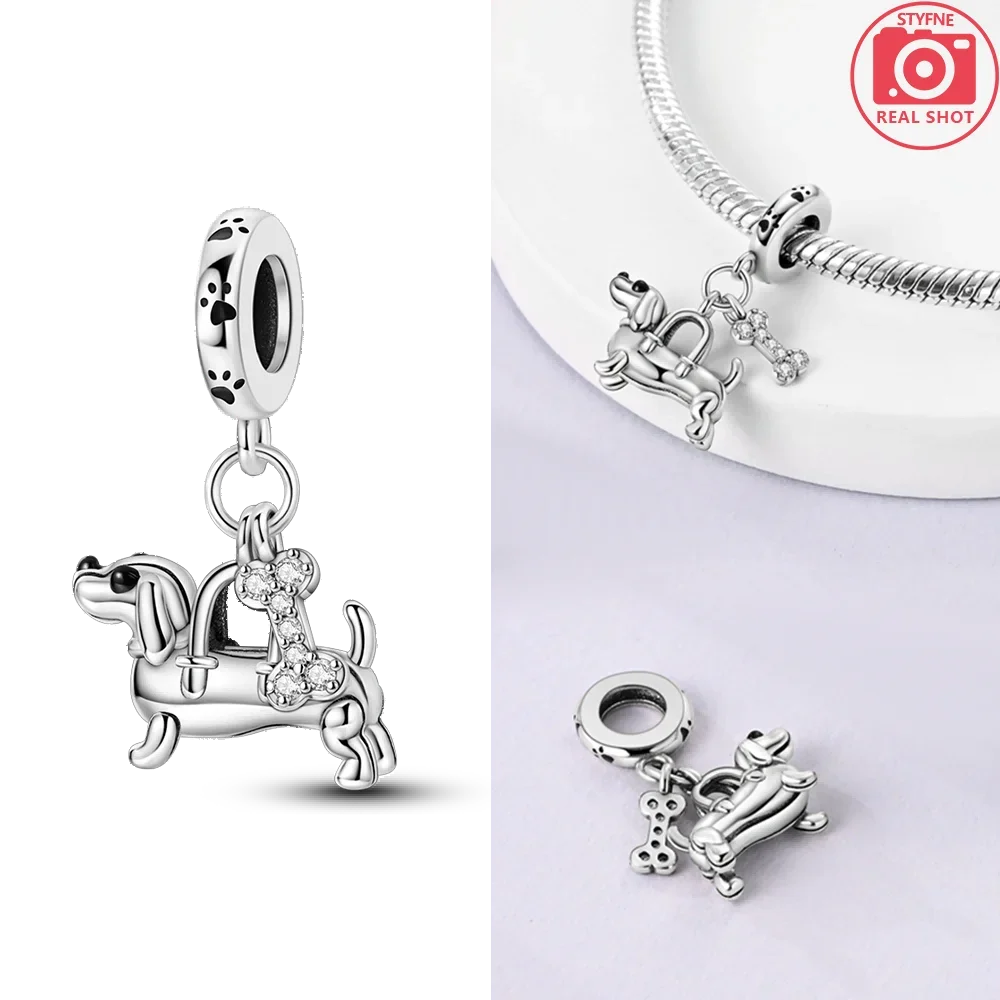 Silver Charms Beads Animal Designs for DIY Accessories
