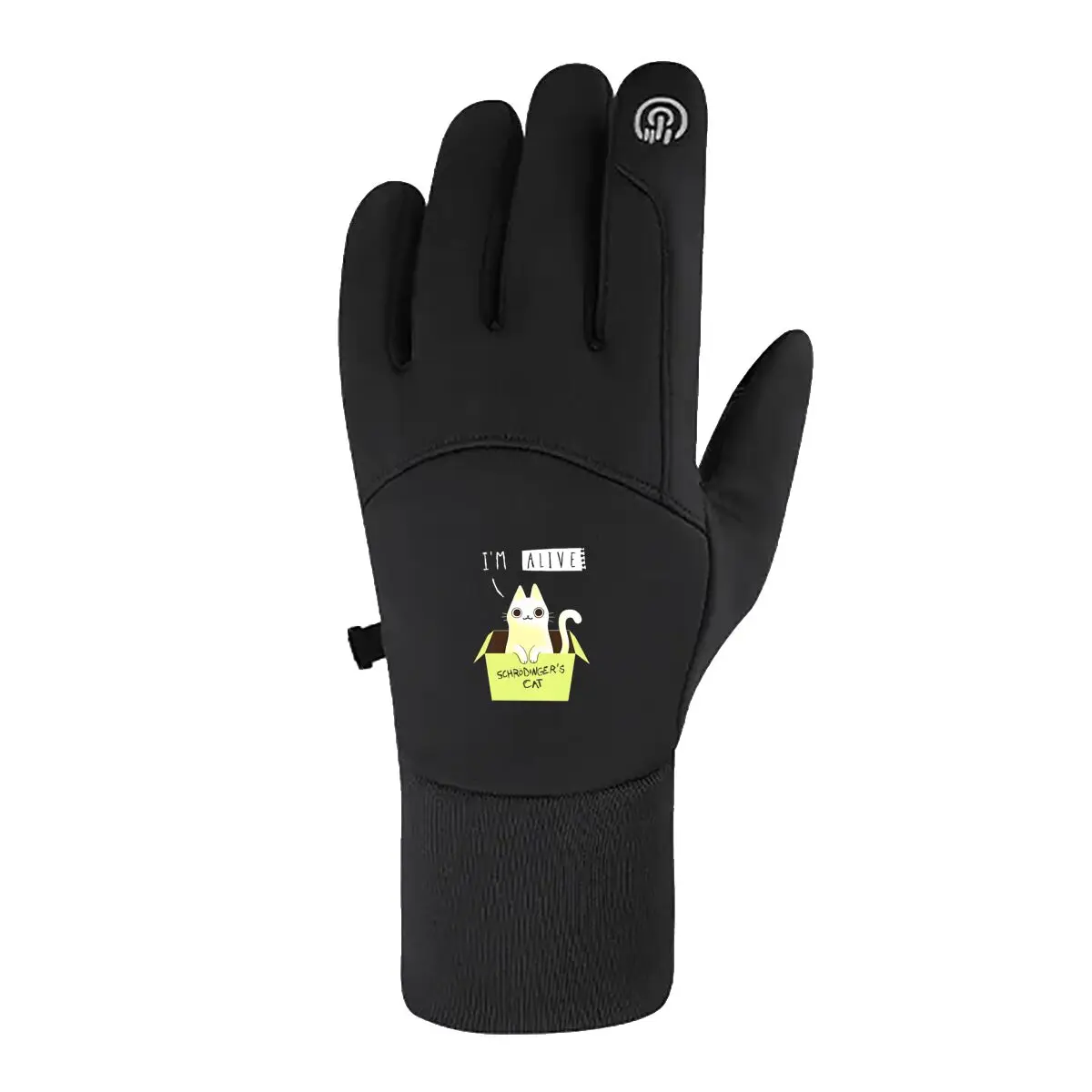 

Cat Book Brings Read Joy Unisex Waterproof Windproof Warm Cycling Cold Gloves