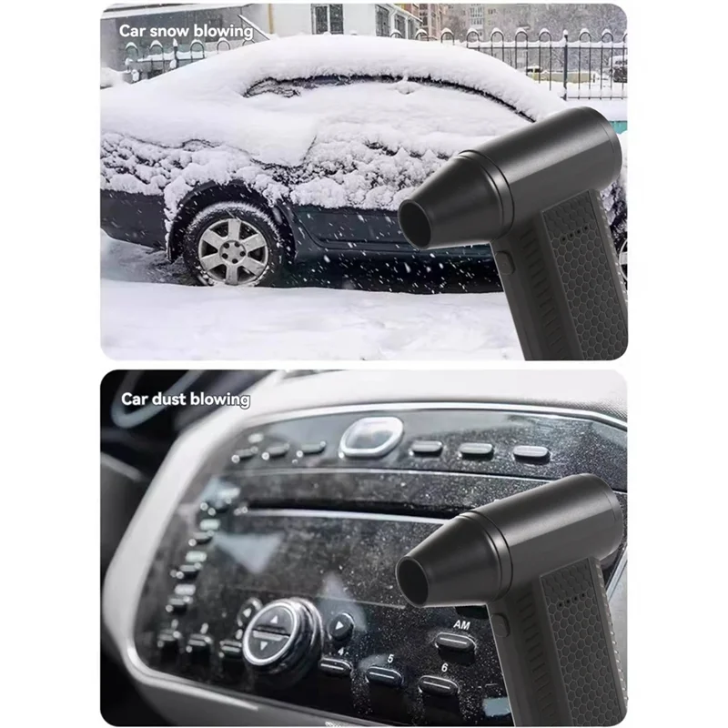 Mini turbo jet ventilador portátil handhold espanador de ar 4 níveis ajustáveis para teclado e limpeza do carro cabelo Dry-AA80