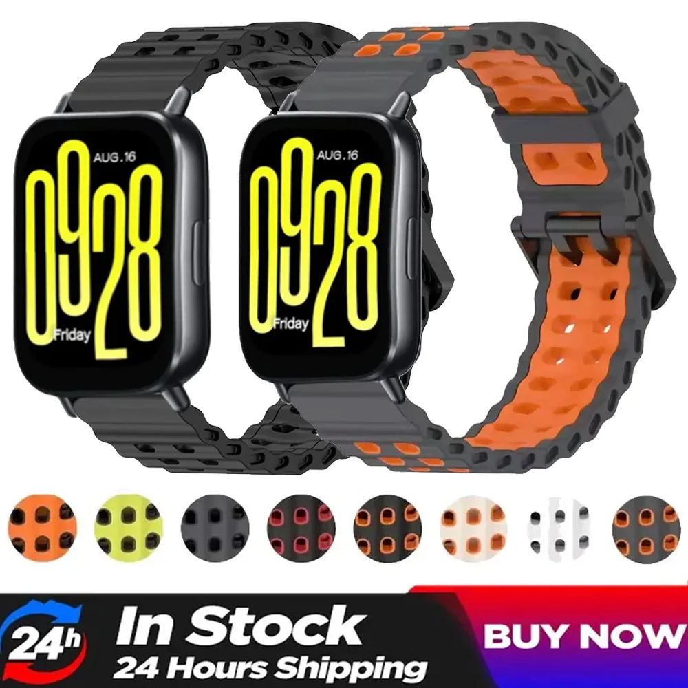 22mm Ocean Silikonarmband für Redmi Watch 5 Lite 5 Active, verstellbares Armband für Huawei GT6 5 4 46mm, OPPO Watch S X3 X2 X 4 Pro