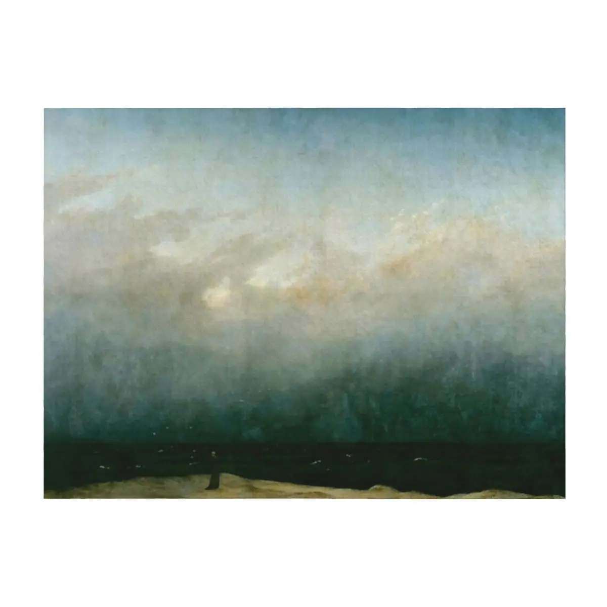 

Caspar David Friedrich - The Monk by the Sea, (1808-1810) , artwork by Caspar David Friedrich Throw Blanket Soft Baby Blankets