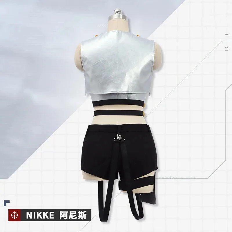 Game Nikke The Goddess of Victory Anis Cosplay Sexy Women Costume Full Set Halloween Party Carnival Outfits Wigss;3,k8't,