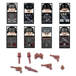 Military Weapon WW2 Germany Army Soldier Pistol Guns Minifigurine Figure Building Block Army MOC Bricks Model Gift Toys Children