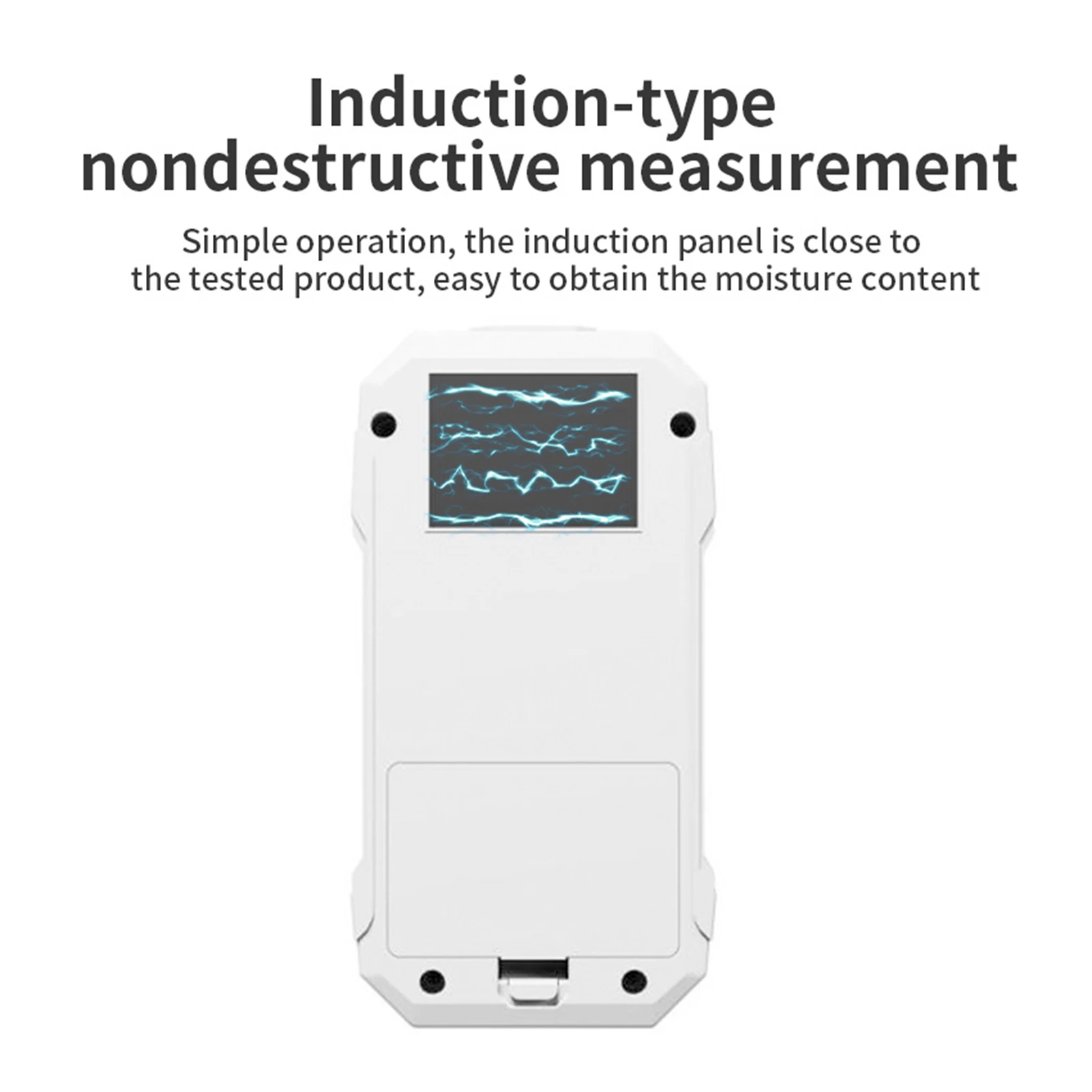 New Induction Moisture Meter 4 Modes Drywall Wood Humidity Detector with LCD High-frequency Waves and One-key Record Function