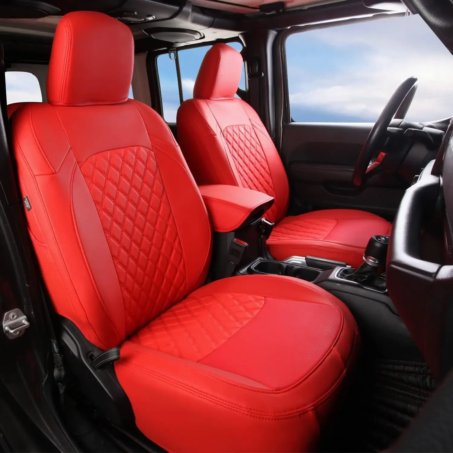 Autositzbezug für Jeep Wrangler Unlimited JL 4-Türer 2018 2019 2020 2021 2022 2023 2024 Wrangler Unlimited Schutzkissen – Detail 6
