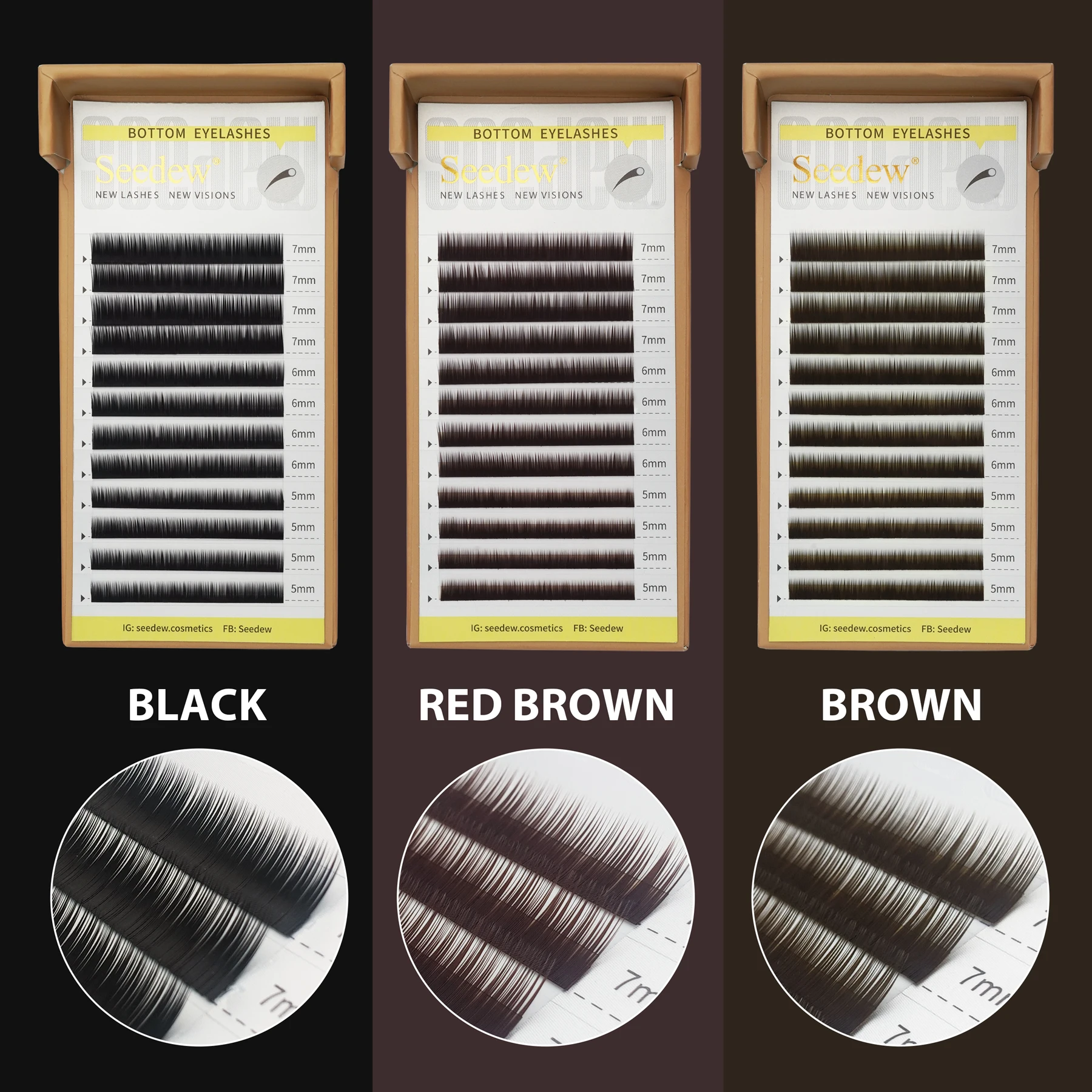 

SEEDEW классические ресницы короткие ресницы нижние ресницы 5/6/7 мм под наращиванием ресниц поставки отдельные ресницы натуральные
