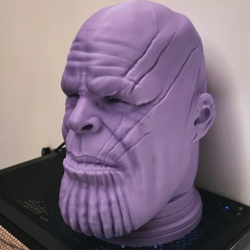 Soporte para auriculares Marvel Thanos, figura de resina impresa en 3D, decoración de escritorio para el hogar, adorno coleccionable, regalo sorpresa para fanáticos