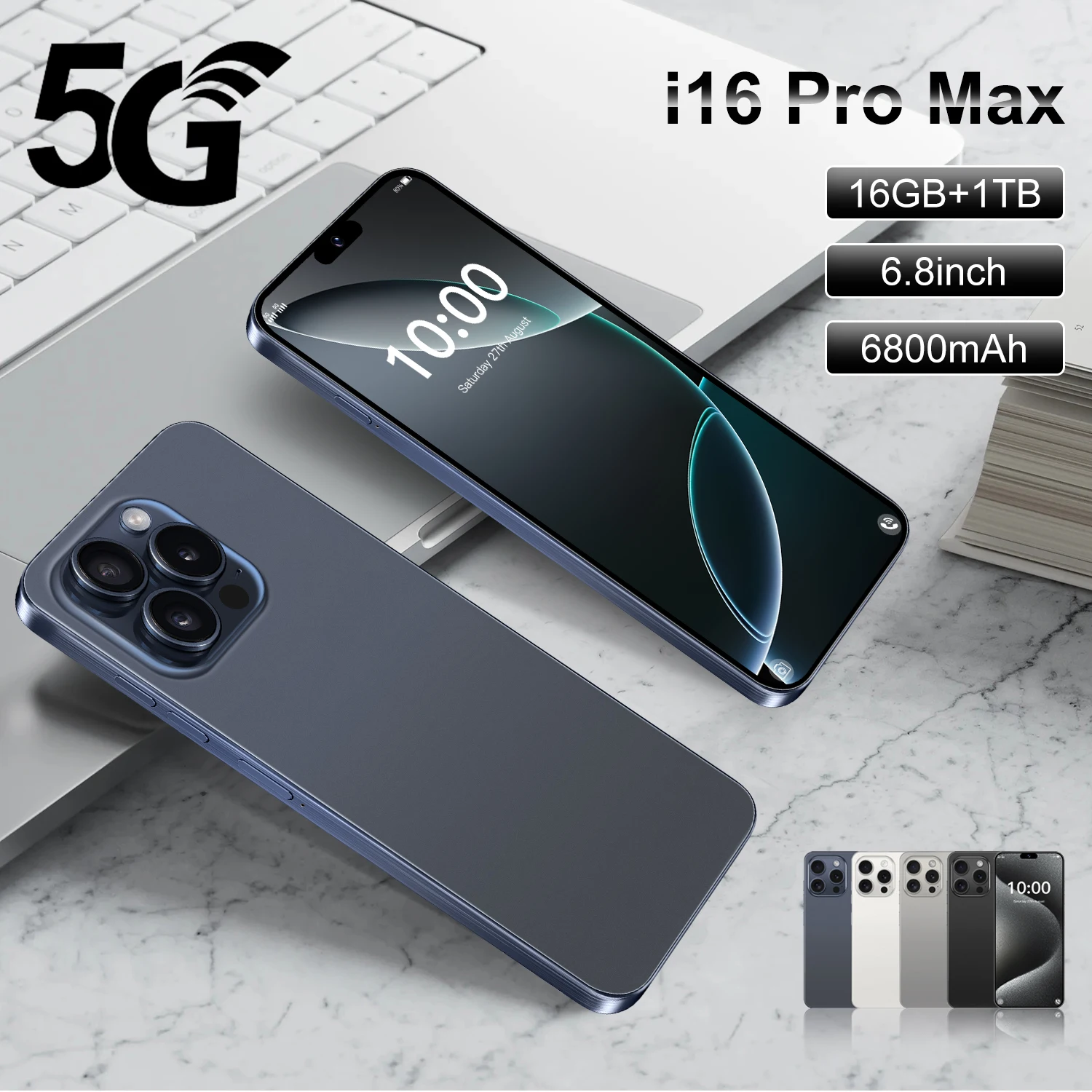 Original i For Phone 16 Pro Max mobile phone smartphone Telefone i16 android function 5g smartphone gaming phone