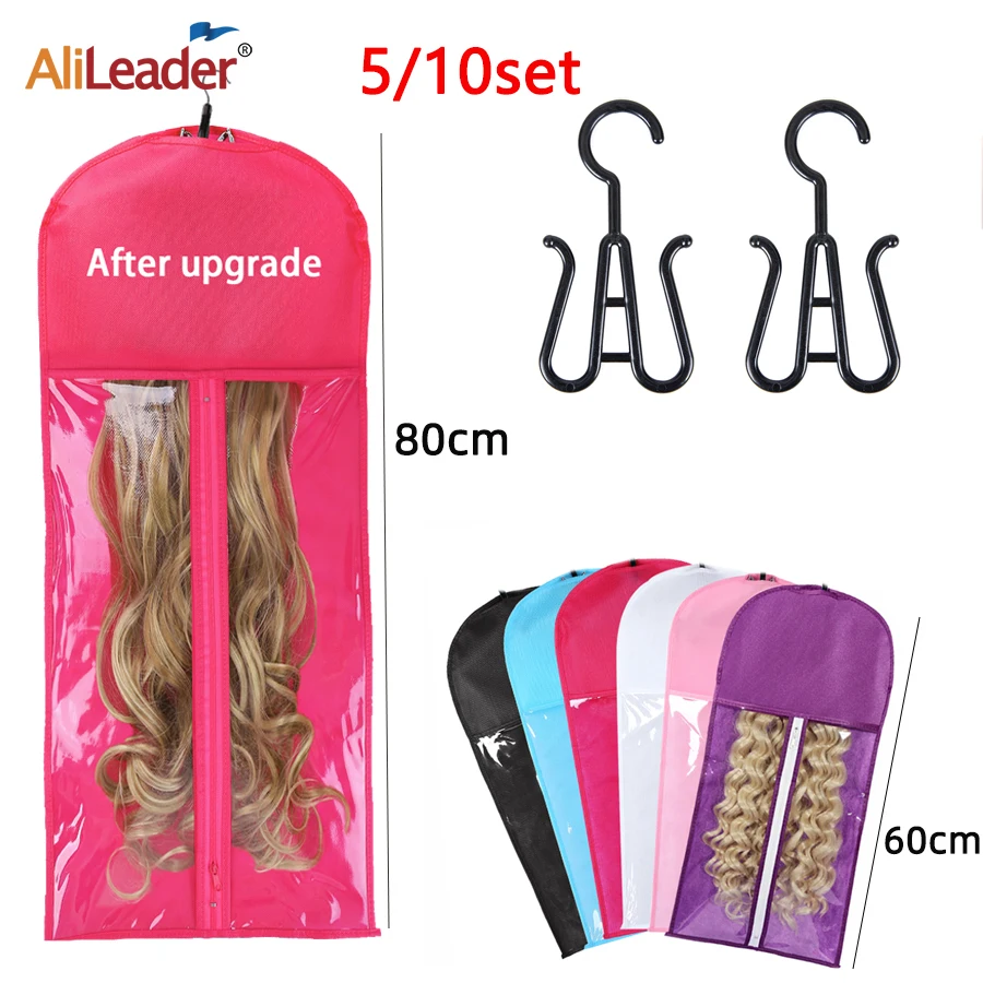 

Cheap Wig Storage Bags With Hanger ，Hair Extension Packaging Bags Non-Woven Wig Storage Bag For Multiple Wigs Bundles