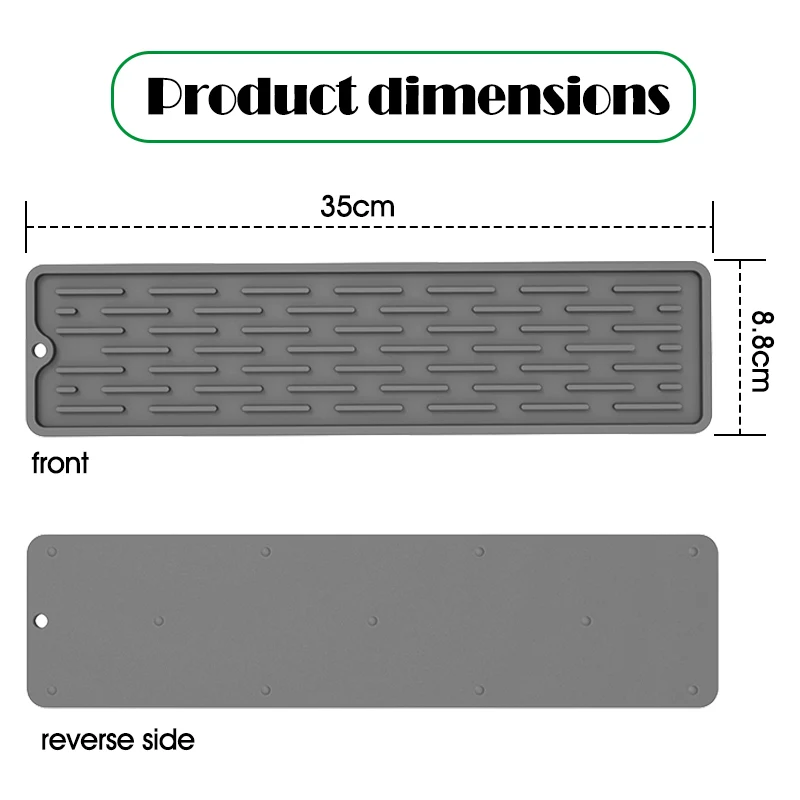 1pcs Durable and Stylish Silicone Bar Mat for Spills Coffee and Glass Drying -Perfect for Bars Restaurants and Home Countertops