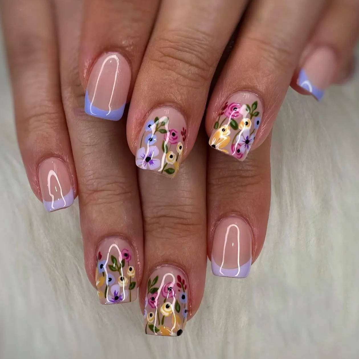 24 Uds. De uñas postizas con diseño de estampado de leopardo, puntas de uñas postizas con diamantes de imitación, juegos de uñas postizas cuadradas cortas francesas blancas