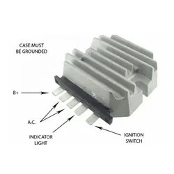 Replacement Part 12V Voltage Regulator 129150-77710 Fits Yanmar Tractor F37D F49D F215