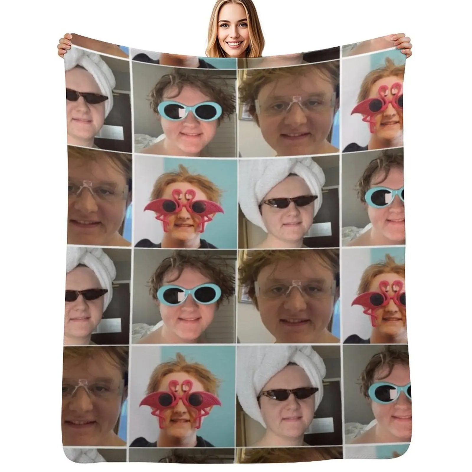 Lewis Capaldi collage Throw Blanket Travel blankets ands Bed covers Flannels Quilt Thins Blankets