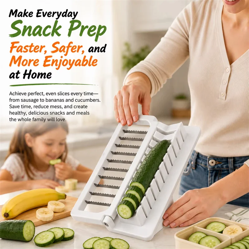 Multi-functional Fancy Slicing Sausage Slicer Efficient Precision Mesh Hot Dog Cutter Household Fruit Cutter Salad Making