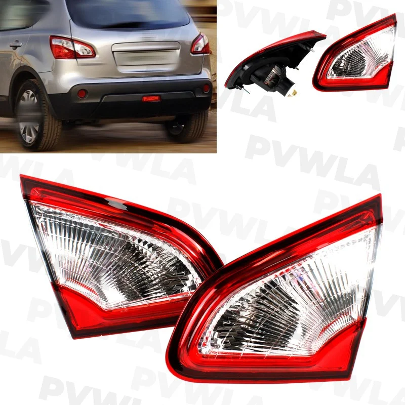 

For Nissan Qashqai 2010 2011 2012 2013 2014 2015 Pair Left+Right Inside Rear Tail Light Lamp With Bulbs 26559-BR01A 26555-BR01A