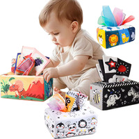 Montessori Toys Magic Tissue Box Baby Educational Learning Activity Sensory Toy for Kids Finger Exercise Busy Board Baby Game