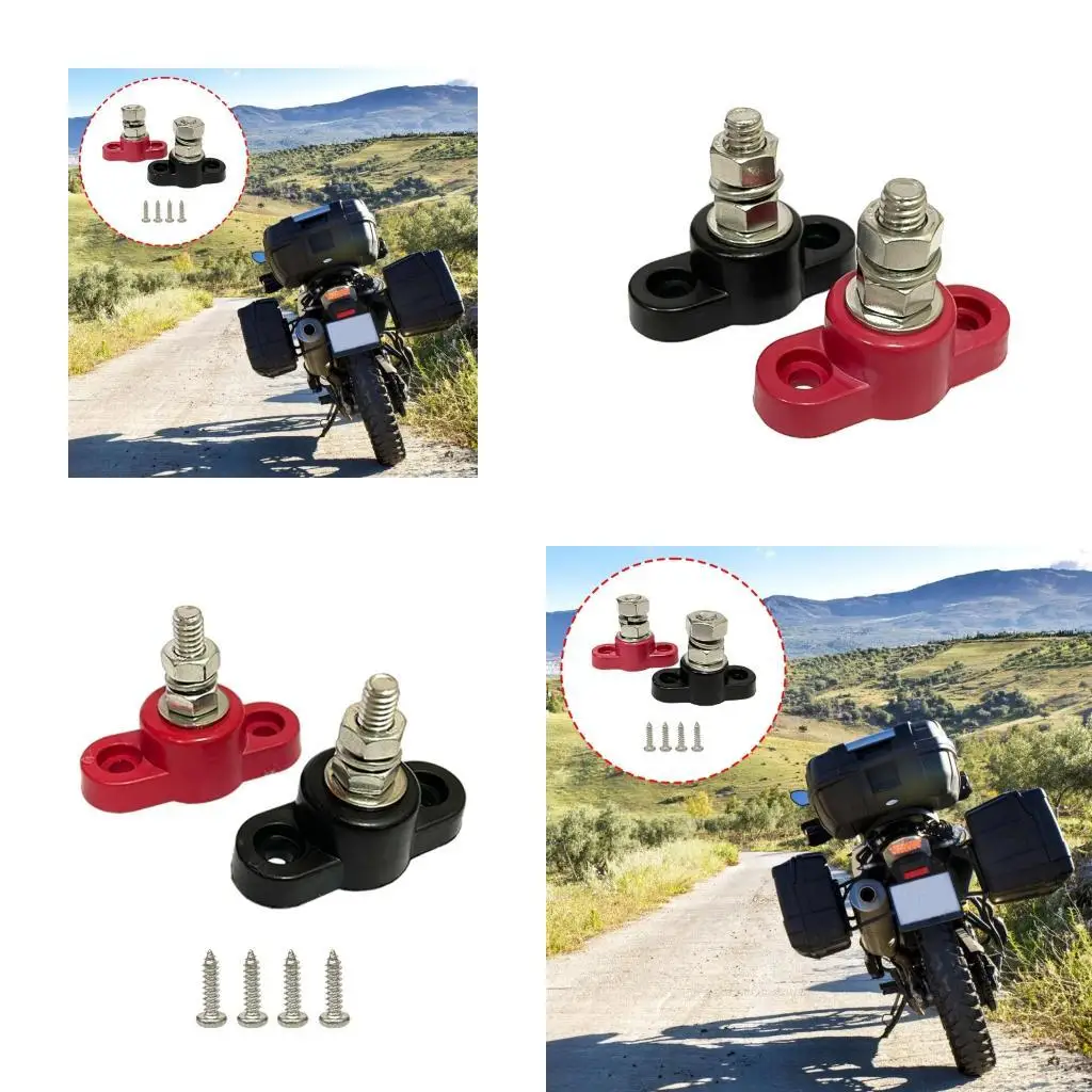 

31BC Automotive Marine Terminal 1/4'' 5/16" 3/8" Power Distribution Block 12-48V Power Connector