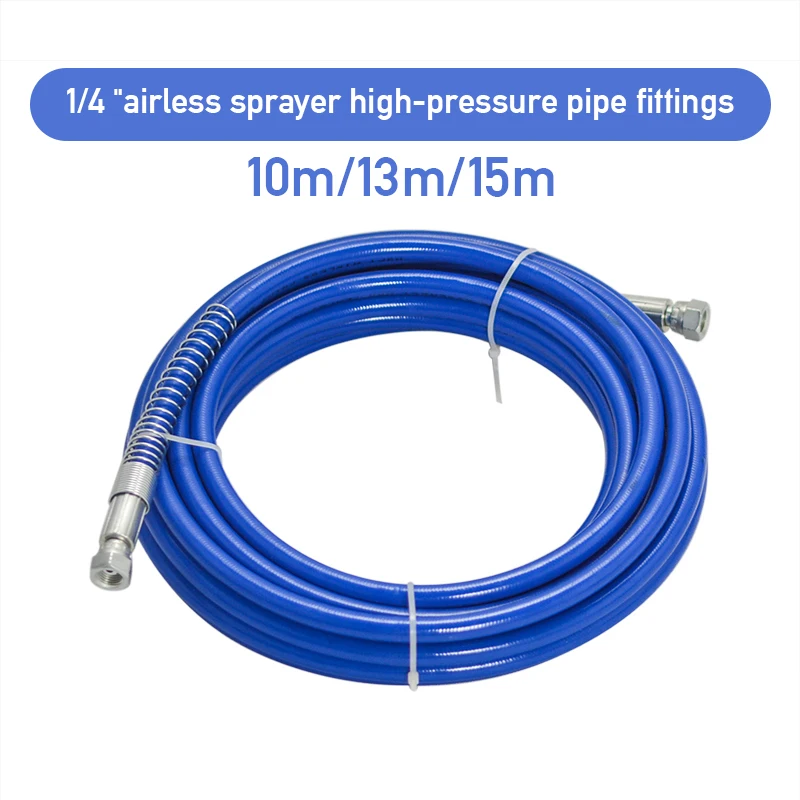 7.5/15M Airless Spray Hose High Pressure Hose Connector 5000PSI Airless Sprayer Paint Hose Spray Gun Water Pipe Cleaning Tool