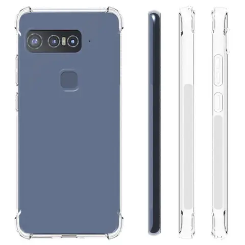 Para asus snapdragon insiders caso almofada de ar à prova de choque airbag claro silicone tpu capa traseira para asus snapdragon insiders