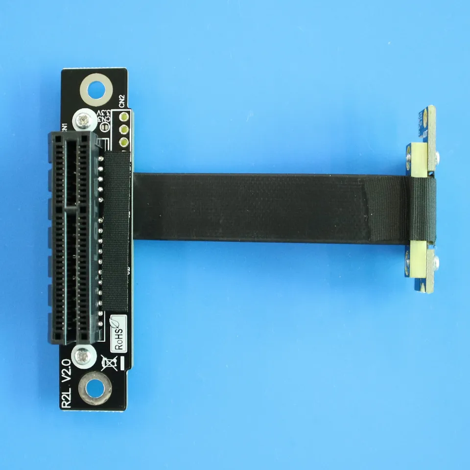 Pci-e 3.0 x1延長ケーブル,pci express 4.0 x1〜x4折り90 270度,pcie