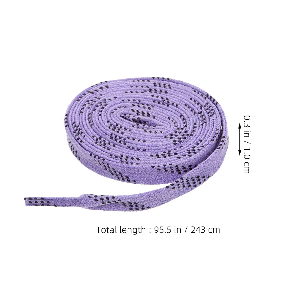 120 سنتيمتر الشمع المغلفة الهوكي سكيت الأربطة شقة دائم مطاطا لزلاجات الجليد زلاجات دوارة أحذية رياضية ارتداء مقاومة #2