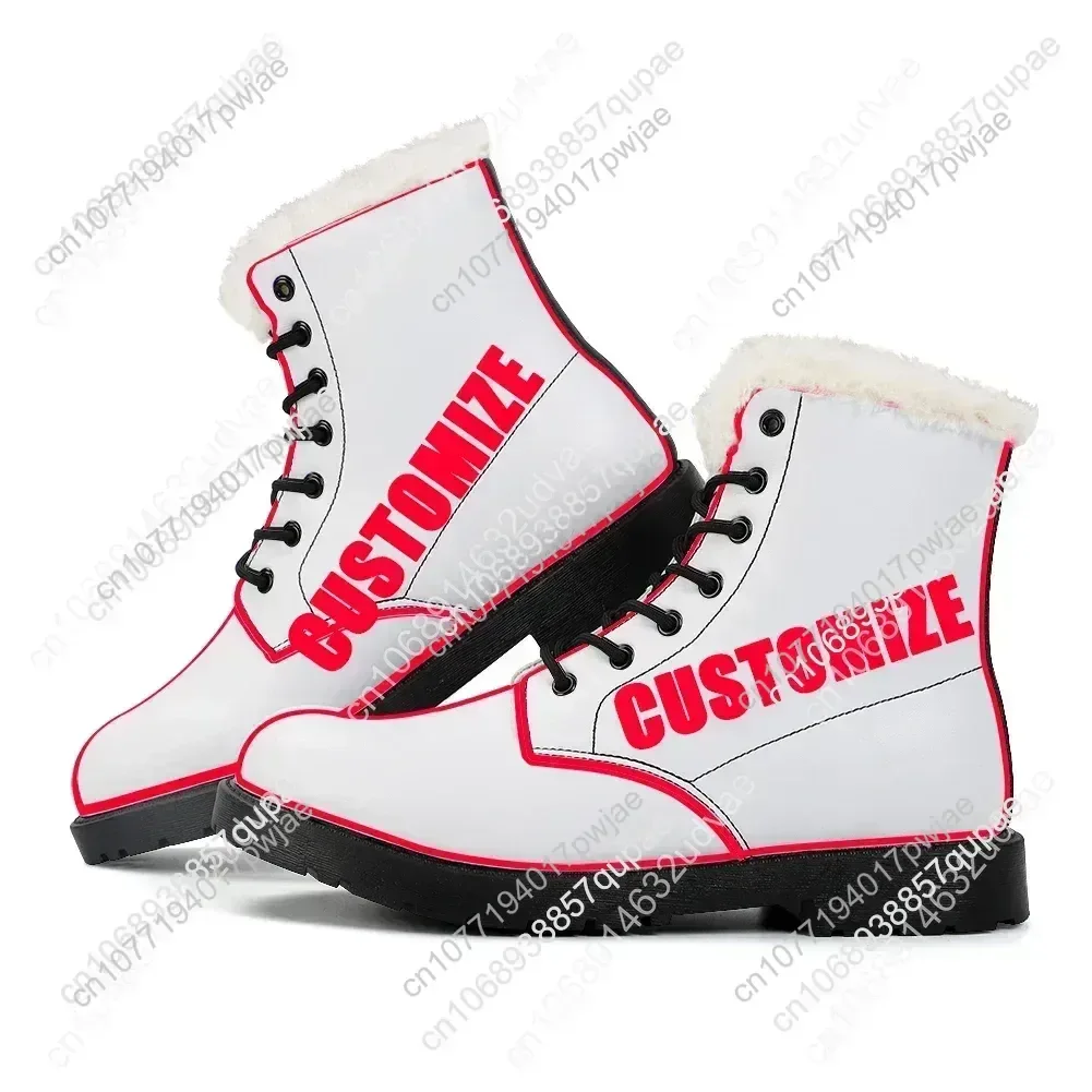 Lucifer TV Plush Boots Lucifer Morningstar Mens Womens Teenager Shoes Outdoor Casual Boot Light High quality Customize Boots