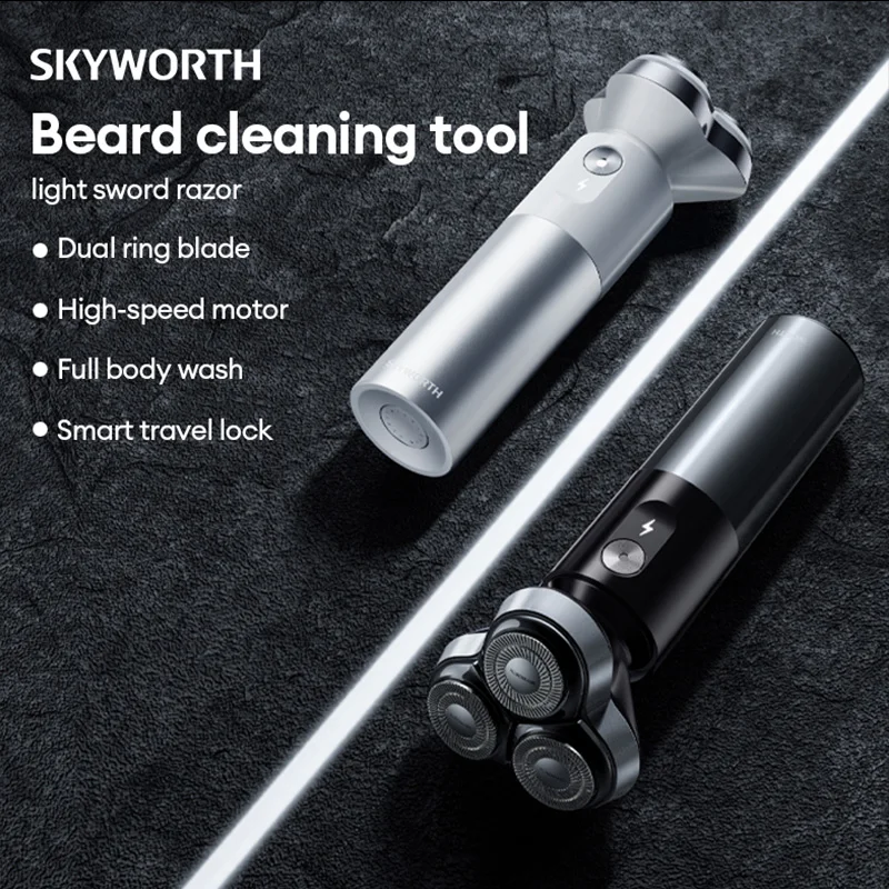 Original Skyworth Electric Shaver G3 Waterproof Intelligent Charging Long Battery Life Travel Portable Electric Shaver For Men