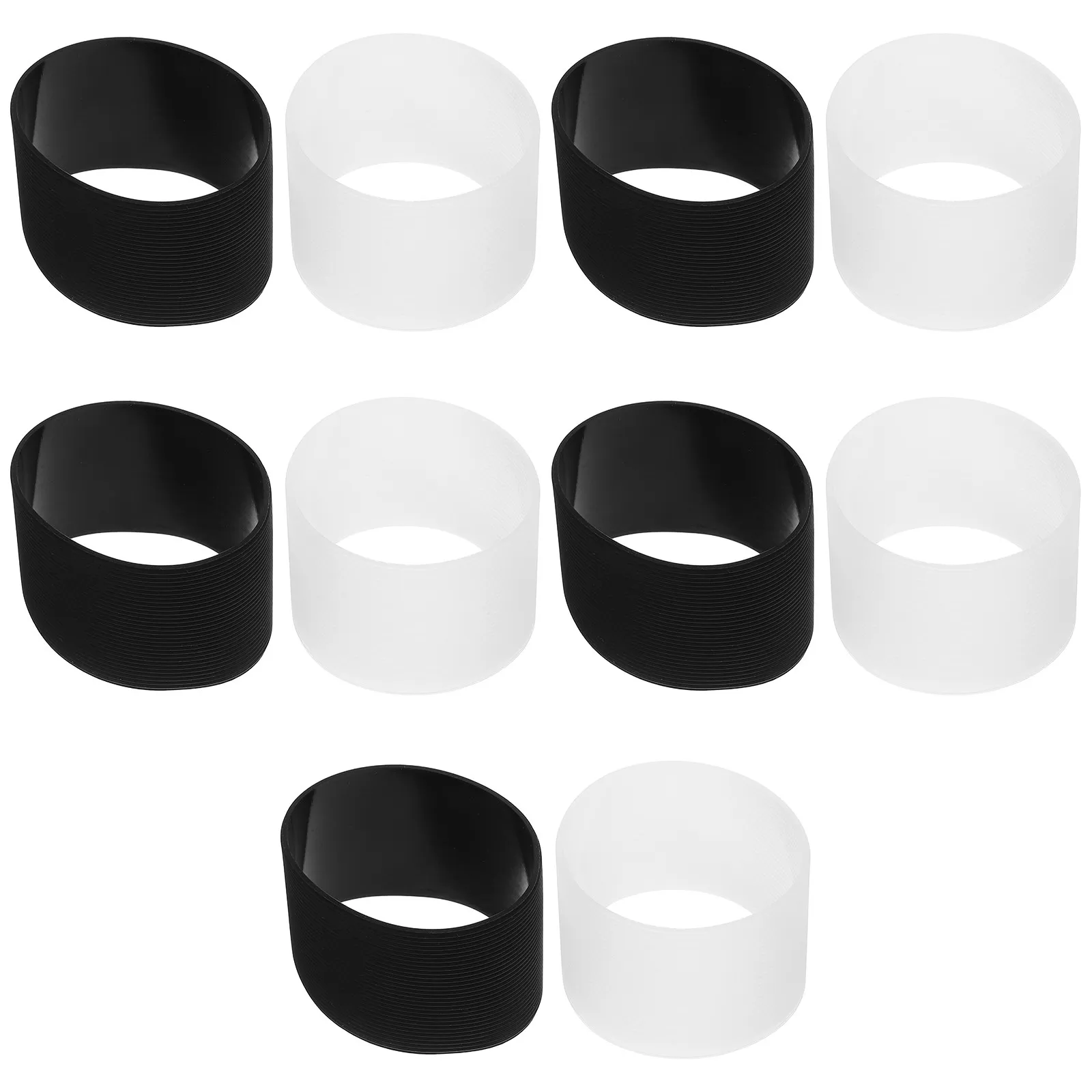 

Flexible Silicone Cup Sleeve Ribbed Non Slip Heat Resistant Reusable Protector Sleeve Cup Cover Insulated Coffee Mug