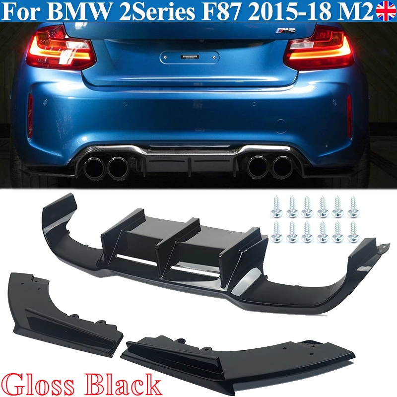 Pour BMW M2 F87 Coupé M2 M2C compétition 2016 2017 2018 2019 2020 pare-chocs arrière diffuseur lèvre corps Kit diffuseur Spoiler pièces automobiles