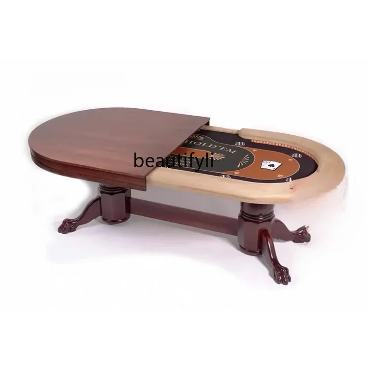 

Texas Poker Table Can Be Equipped with a Table Board Chess De Pu Table Color Size Can Be Customized