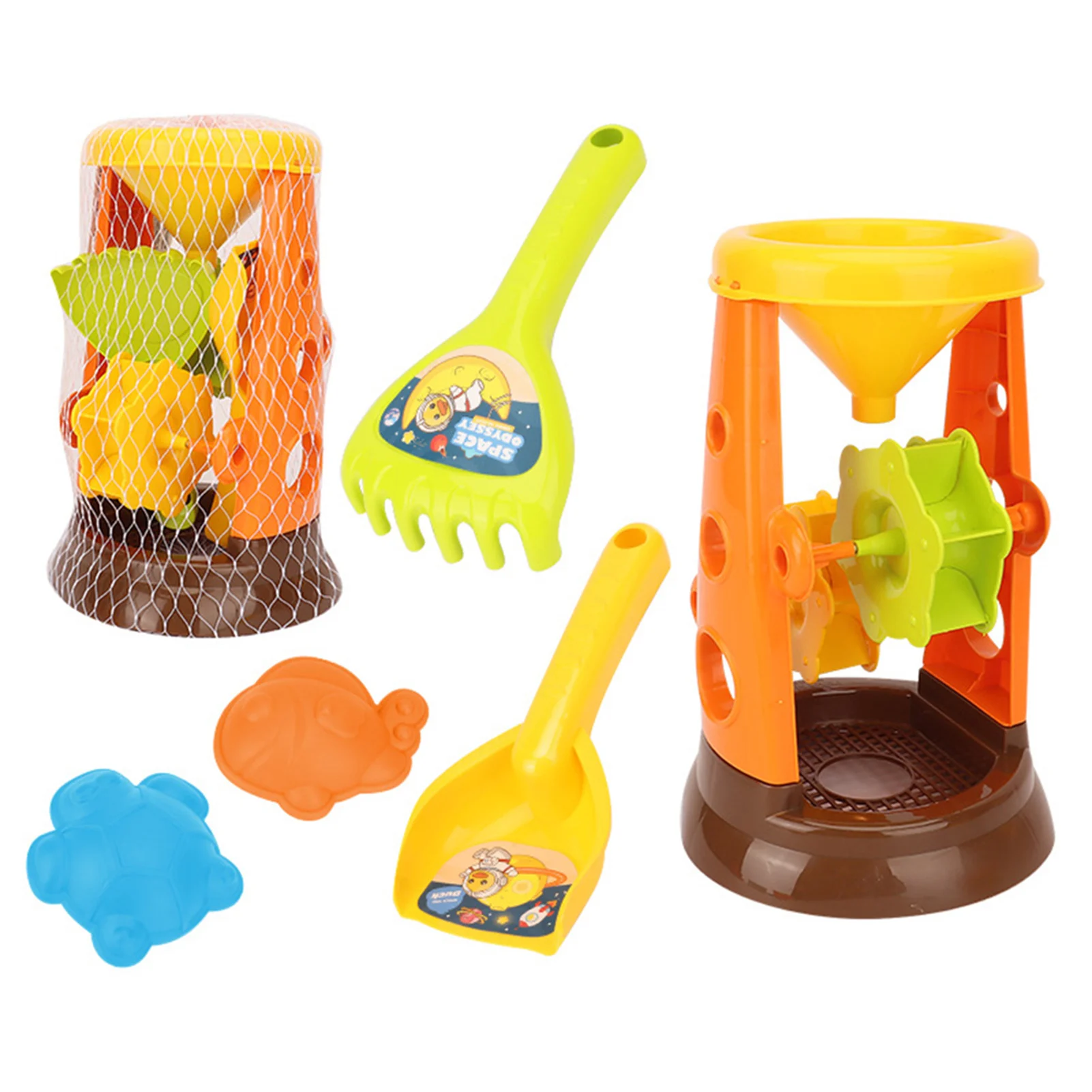 어린이 해변 장난감 세트 만화 카트 삽 모래 물놀이 장난감 야외용