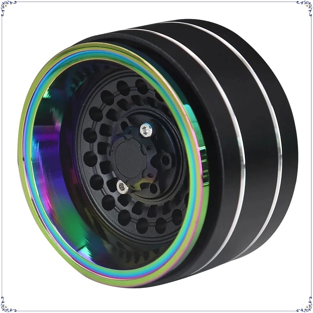 For 1/10 Scx10 Rr10 Traxxas Trx4 Axial Wraith Rgt Crawler Rc Car Accessories 1.9 Inch Metal Electroplating Colorful Wheel Hub