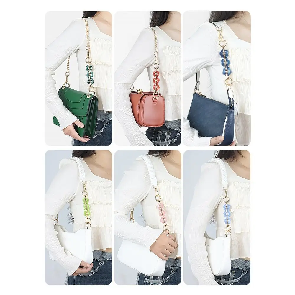 Flower Shaped Bag Chain Multifunction Zinc Alloy Detachable Bag Belt Handbag Extension Chain Bag Accessories